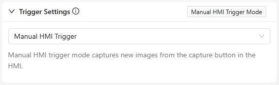 Trigger Settings im Imaging Setup