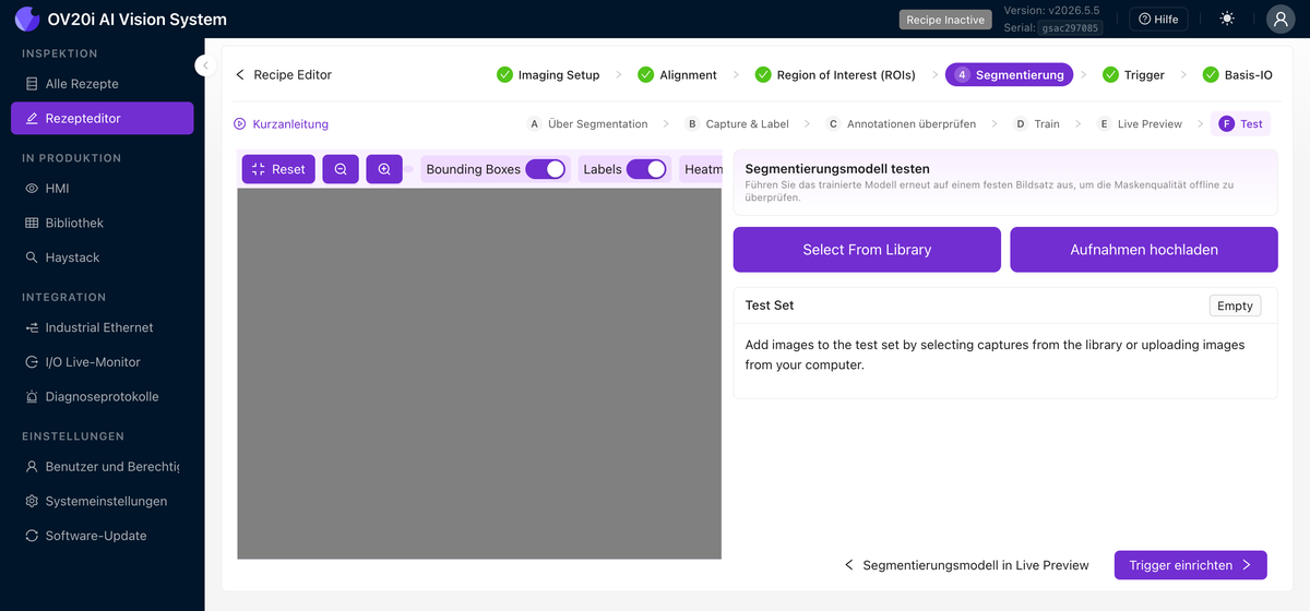 Test Segmentation Model-Tab