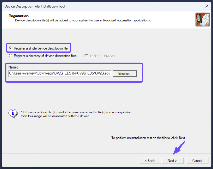 Studio 5000 Device Description File Installation Tool