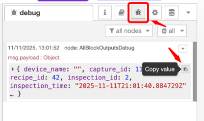 Copy the All Block Outputs debug value