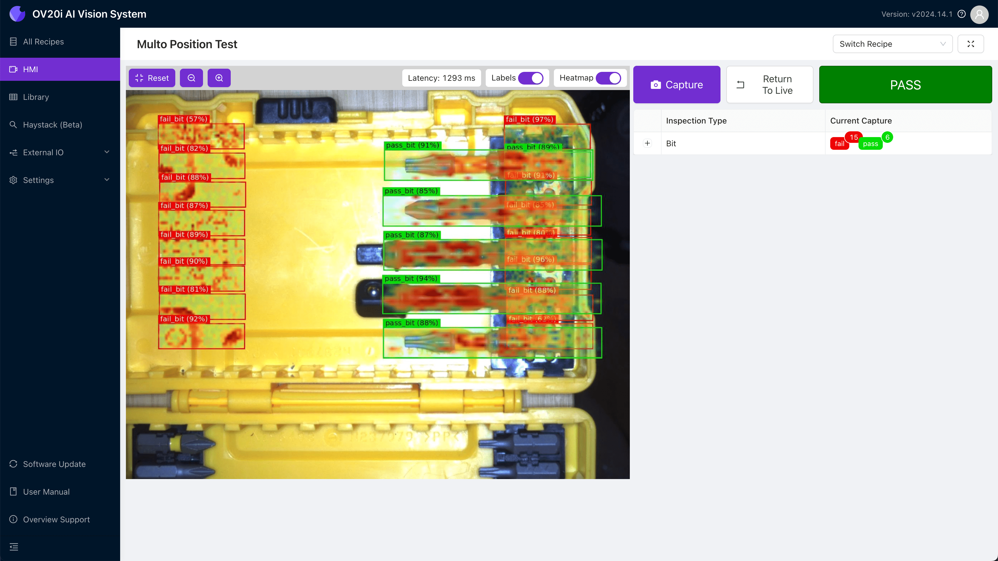 HMI side B, pass