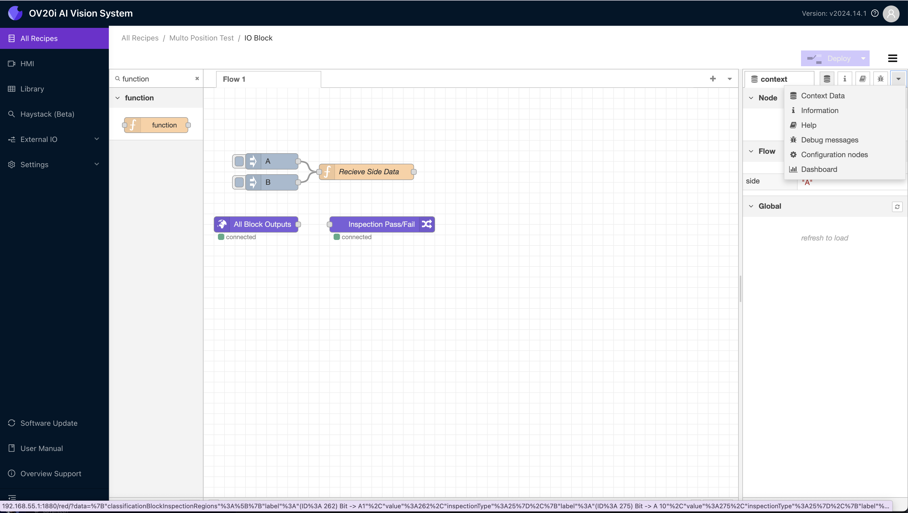 Context menu